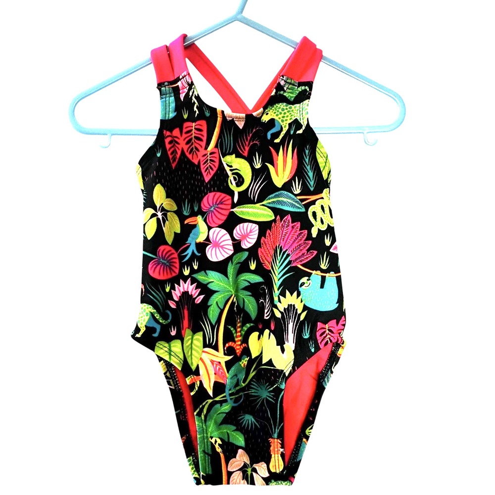 NWT Cat‎ & Jack Baby Girl One Piece Swimsuit Swimwear 9m